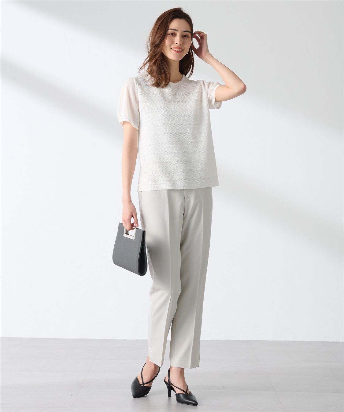 A/C DESIGN BY ALPHA CUBIC レースボーダープルオーバー_sub_1