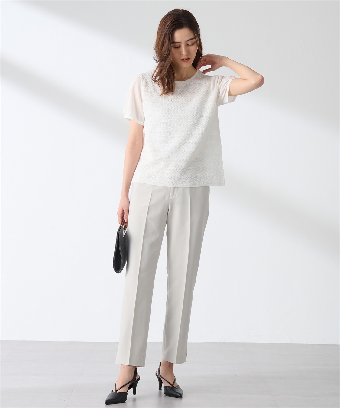 A/C DESIGN BY ALPHA CUBIC レースボーダープルオーバー_sub_2