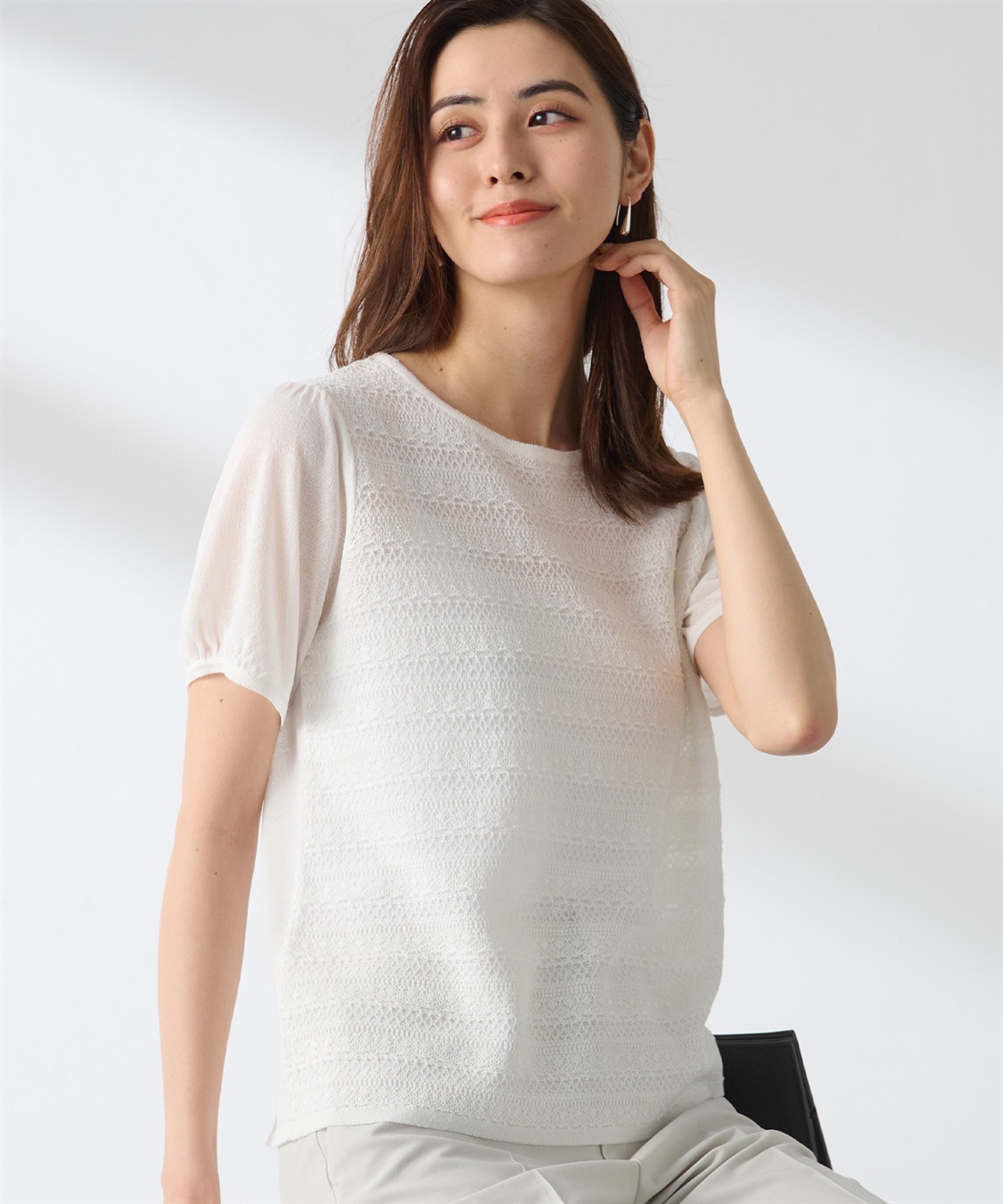 A/C DESIGN BY ALPHA CUBIC レースボーダープルオーバー_sub_4