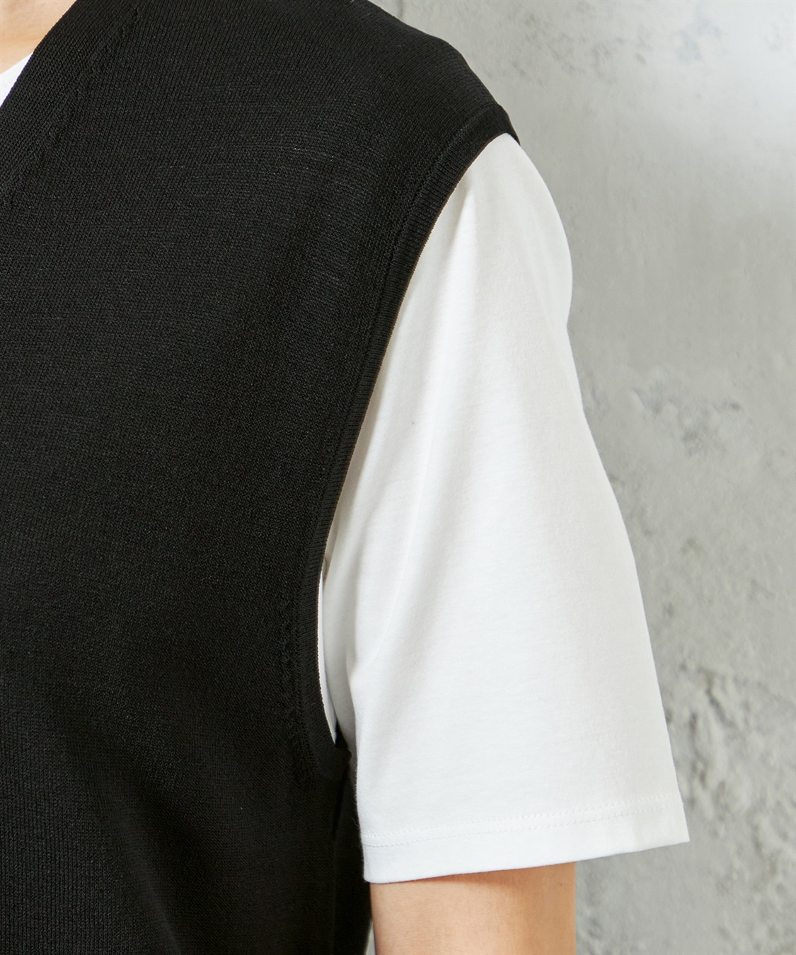 A/C DESIGN BY ALPHA CUBIC 【ウォッシャブル・冷感】ニットロングジレ_sub_5