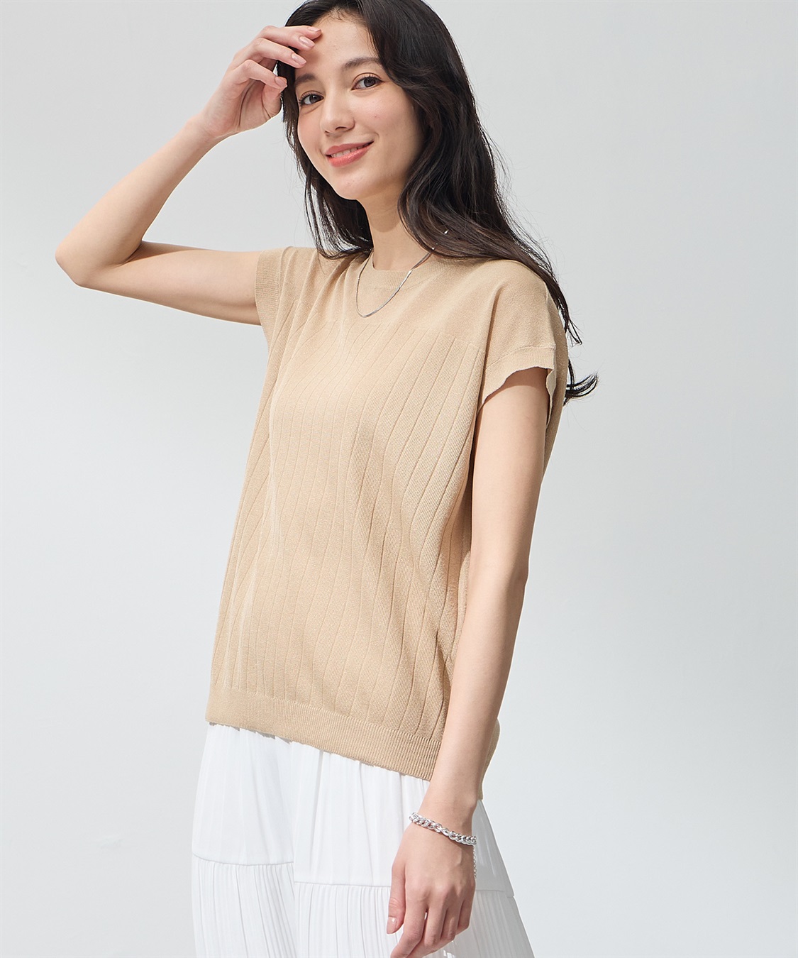 A/C DESIGN BY ALPHA CUBIC 【ウォッシャブル】シアーニットベスト_sub_17