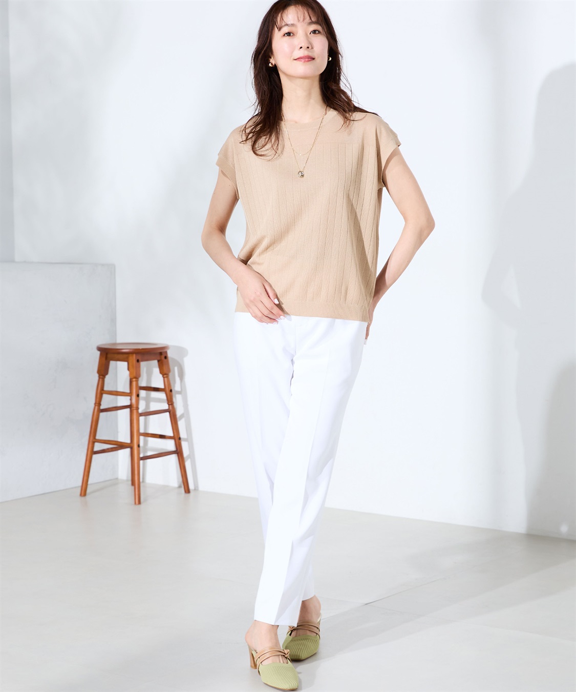 A/C DESIGN BY ALPHA CUBIC 【ウォッシャブル】シアーニットベスト_sub_19