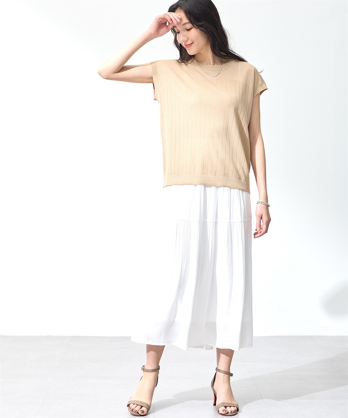 A/C DESIGN BY ALPHA CUBIC 【ウォッシャブル】シアーニットベスト_sub_21