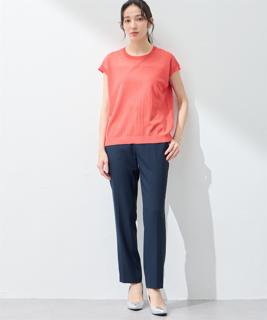 A/C DESIGN BY ALPHA CUBIC 【ウォッシャブル】シアーニットベスト_sub_24