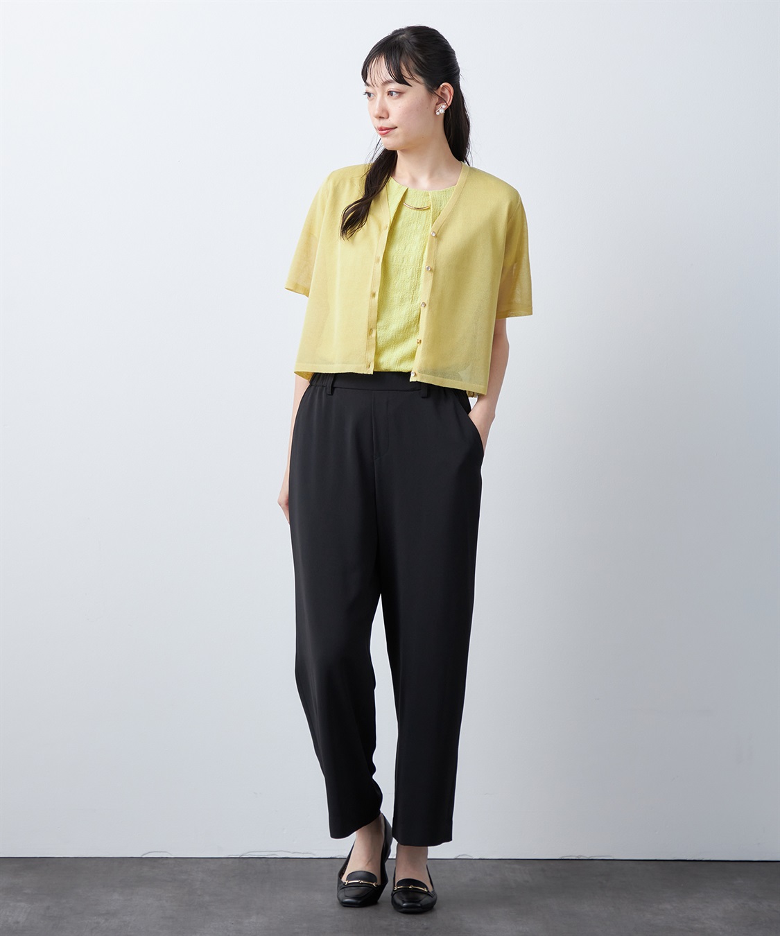 A/C DESIGN BY ALPHA CUBIC 【ウォッシャブル】ラメシアーカーディガン_sub_13