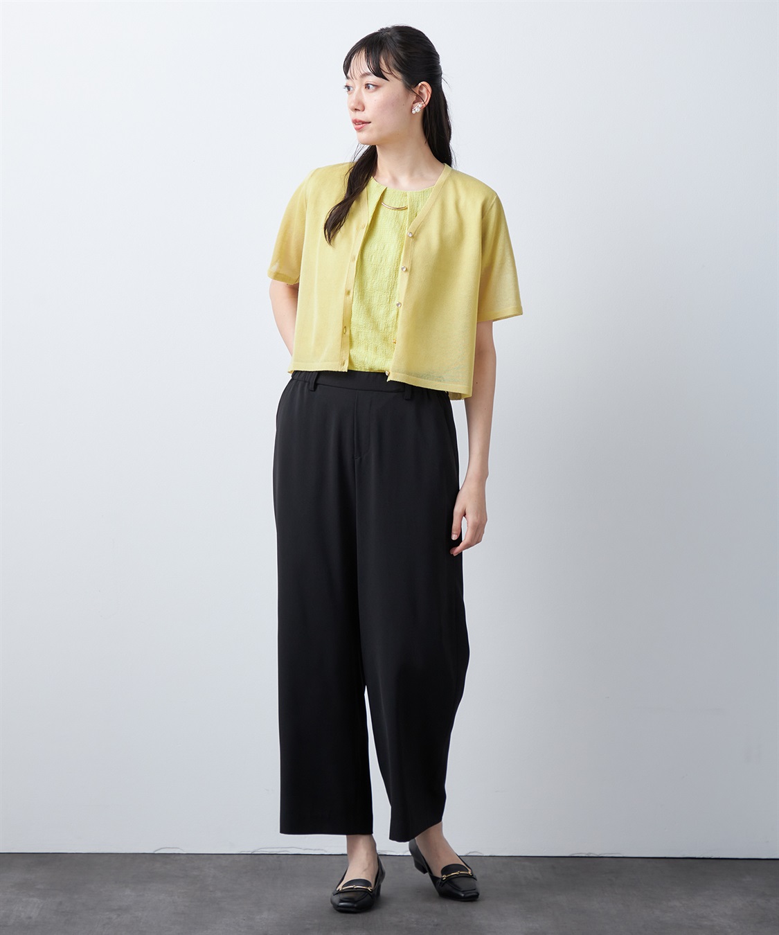 A/C DESIGN BY ALPHA CUBIC 【ウォッシャブル】ラメシアーカーディガン_sub_15