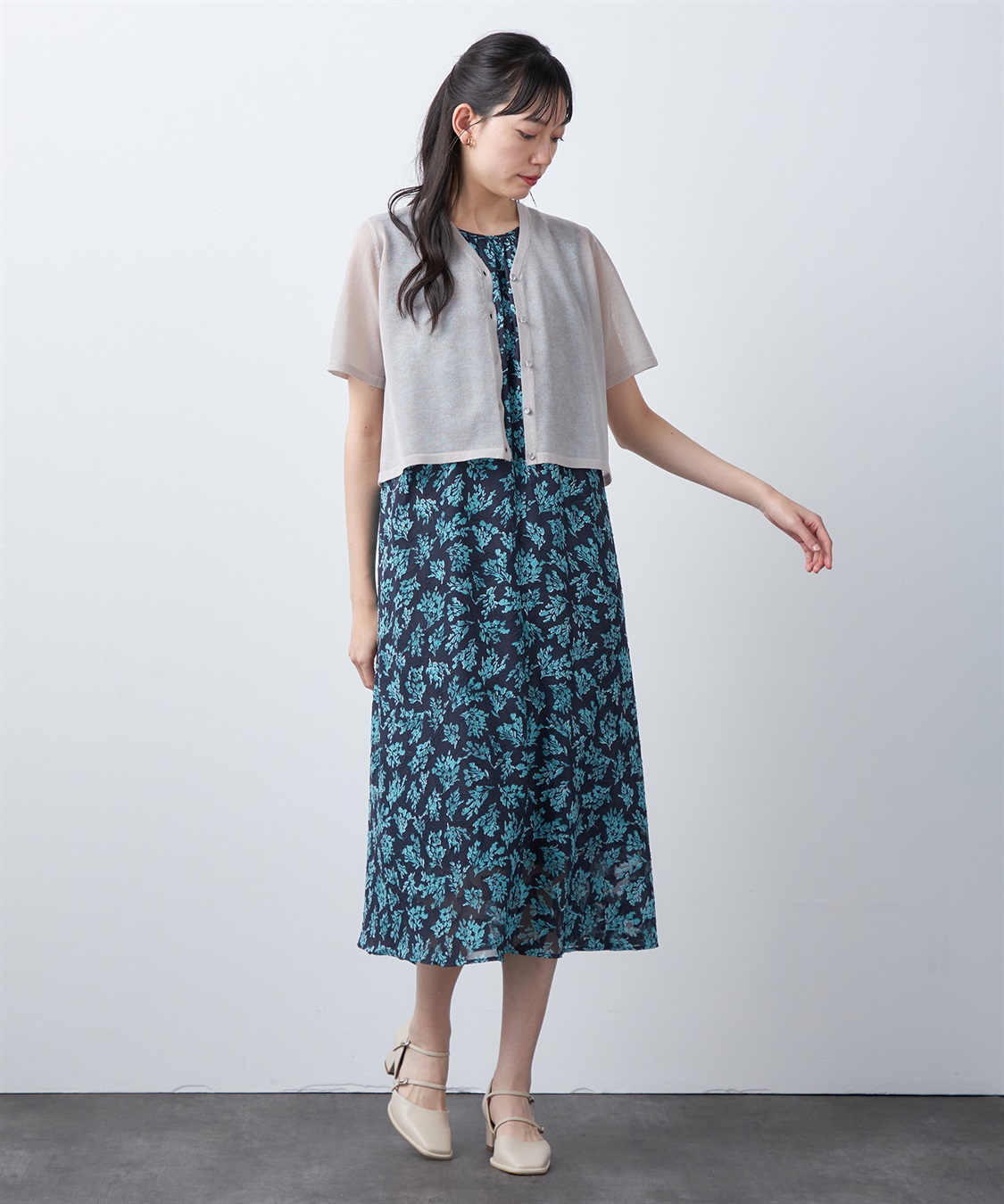 A/C DESIGN BY ALPHA CUBIC 【ウォッシャブル】ラメシアーカーディガン_sub_16