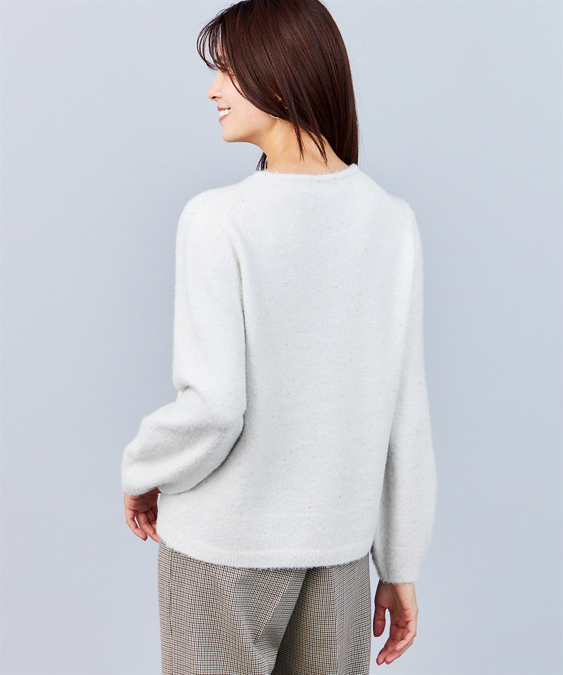 A/C DESIGN BY ALPHA CUBIC スパンコールニットプルオーバー_sub_4