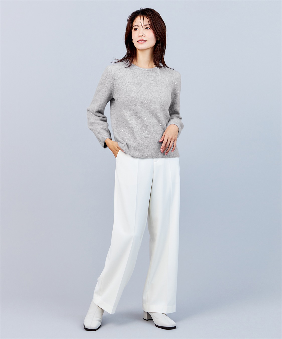 A/C DESIGN BY ALPHA CUBIC スパンコールニットプルオーバー_sub_27