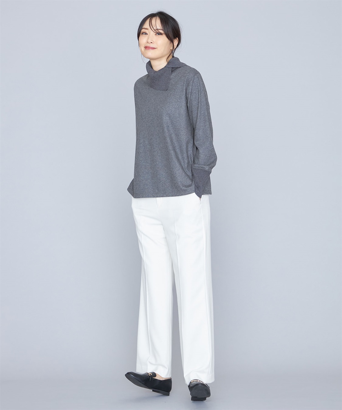 【美品】ドルチェ&ガッバーナ　ニットドッキングプルオーバー レースドッキングニットプルオーバー