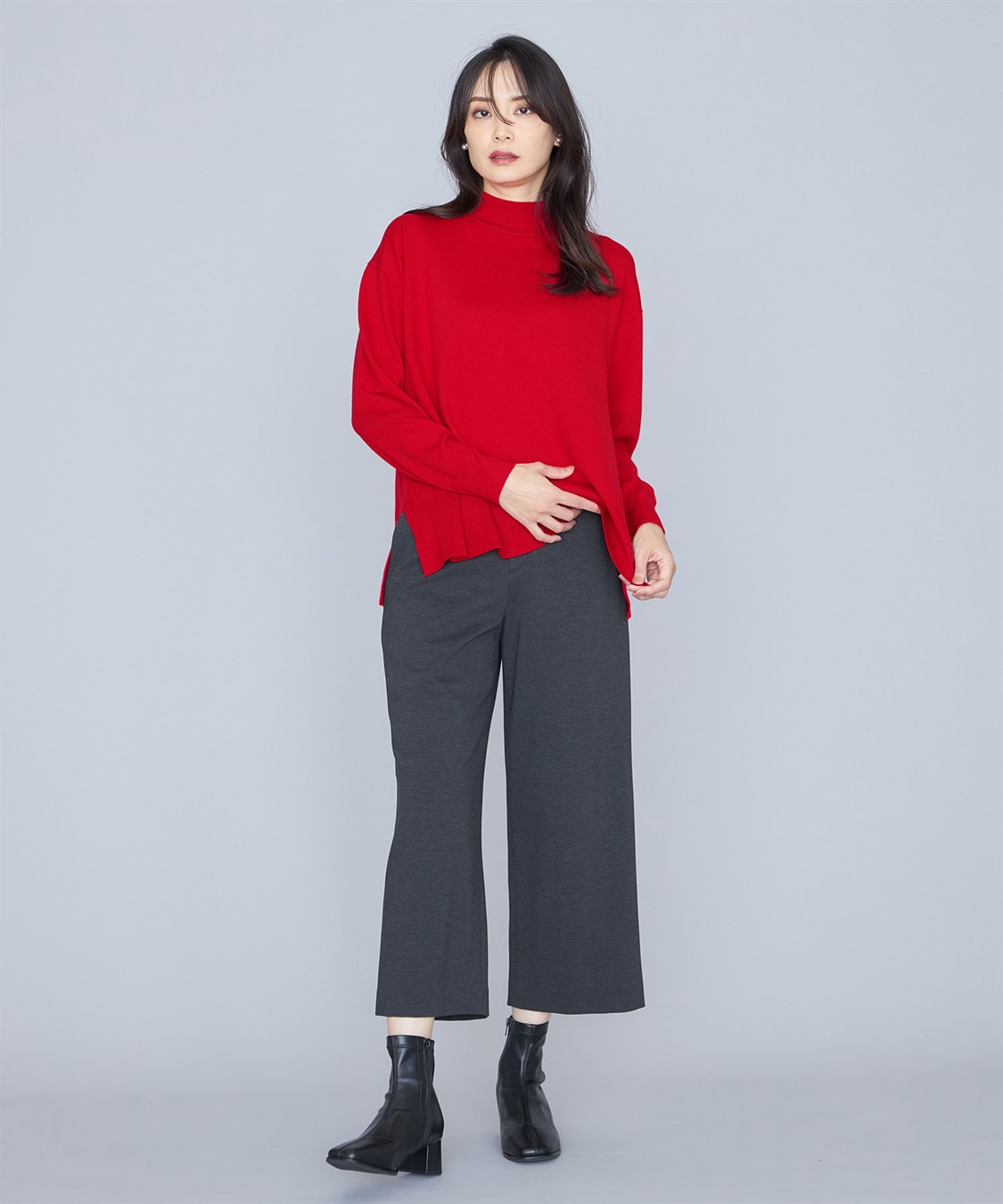 A/C DESIGN BY ALPHA CUBIC ハイカラーニットプルオーバー_sub_25