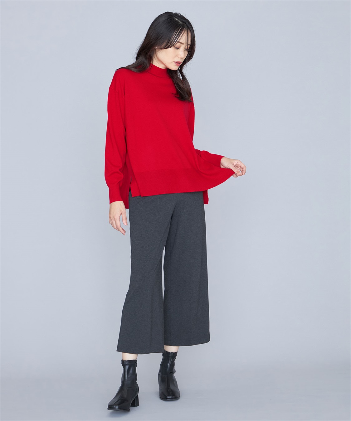 A/C DESIGN BY ALPHA CUBIC ハイカラーニットプルオーバー_sub_26