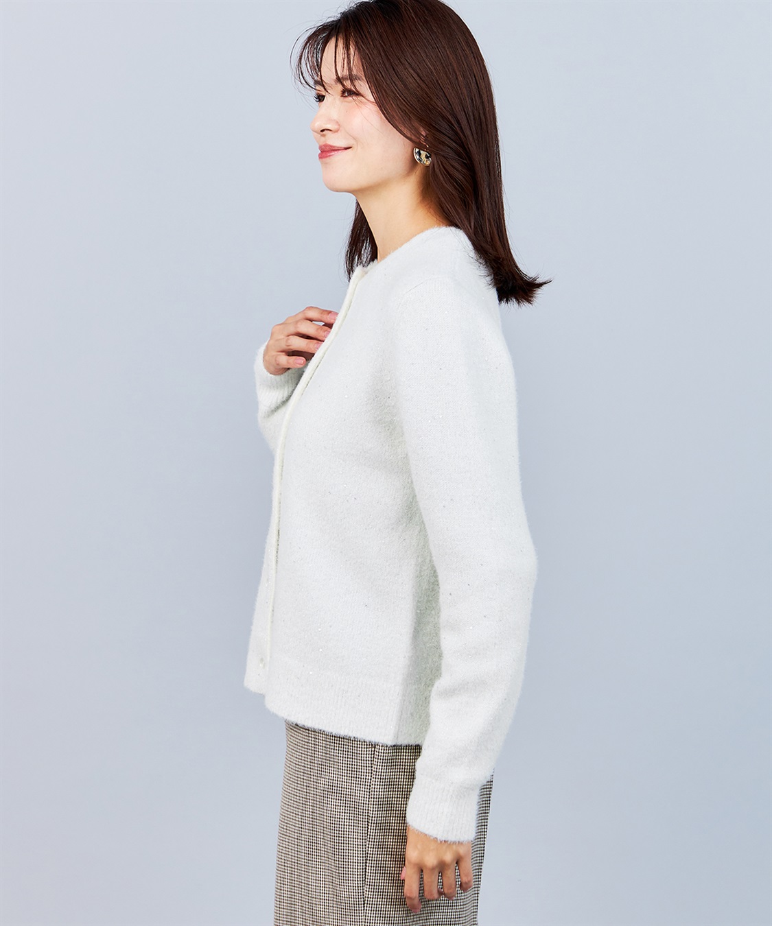 A/C DESIGN BY ALPHA CUBIC スパンコールニットカーディガン_sub_7