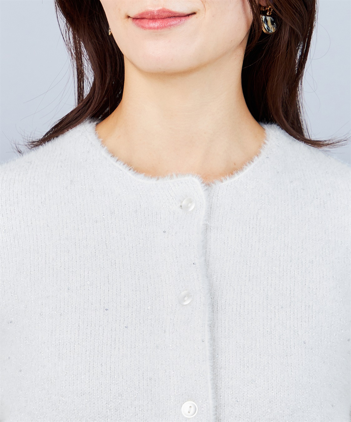 A/C DESIGN BY ALPHA CUBIC スパンコールニットカーディガン_sub_9