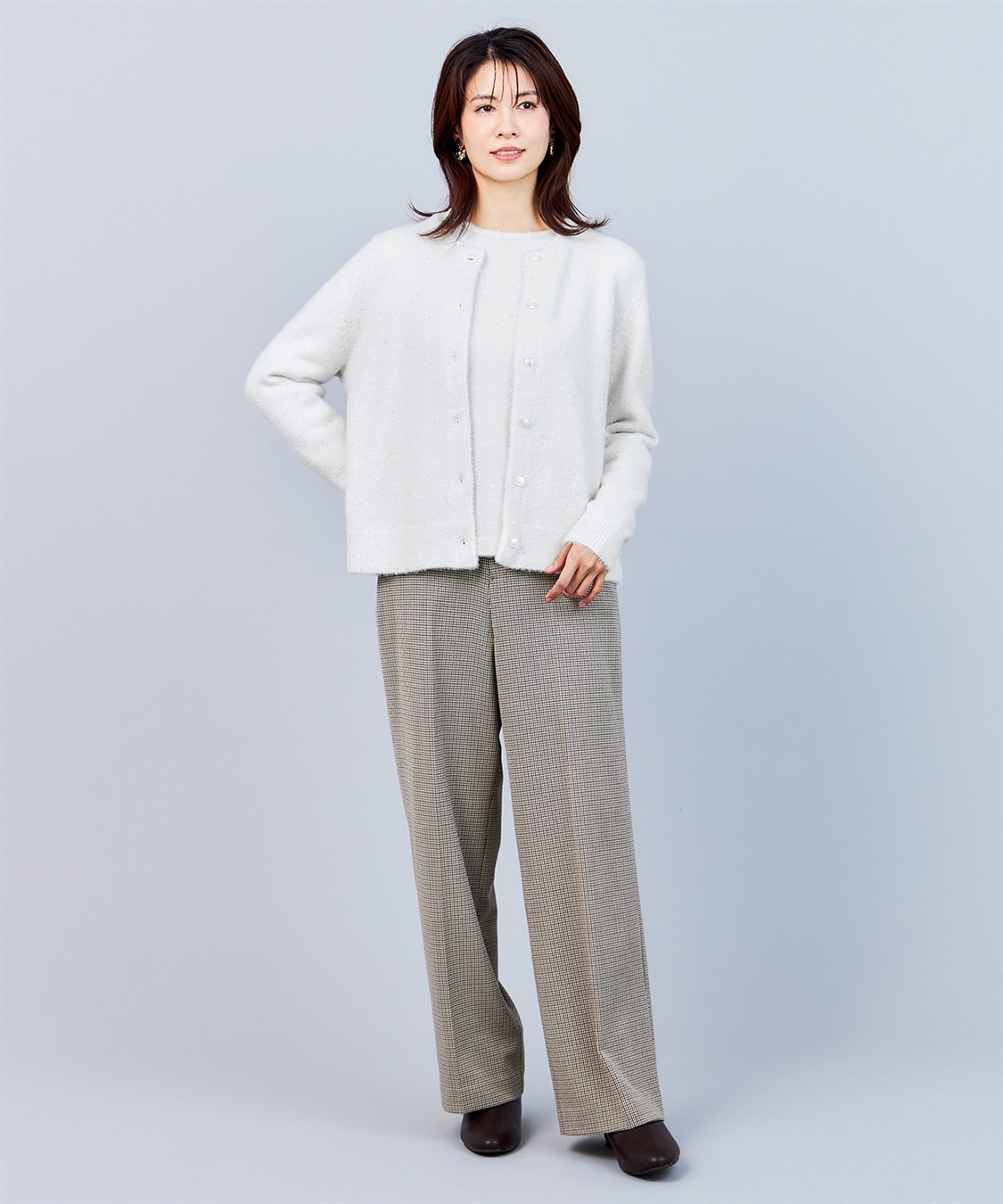 A/C DESIGN BY ALPHA CUBIC スパンコールニットカーディガン_sub_15