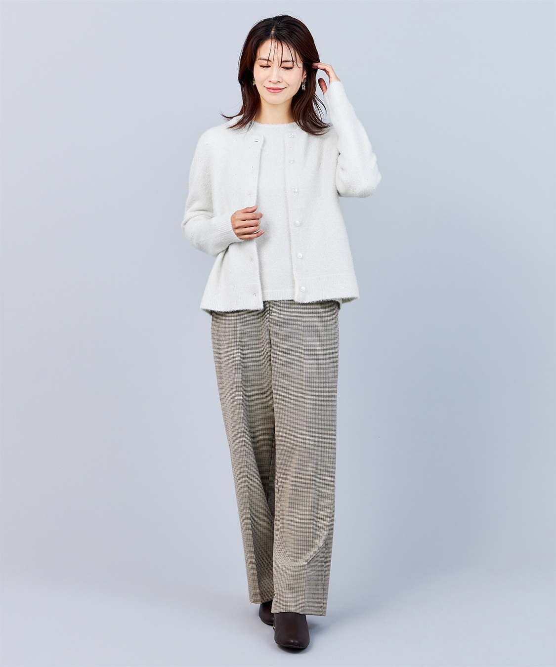 A/C DESIGN BY ALPHA CUBIC スパンコールニットカーディガン_sub_16