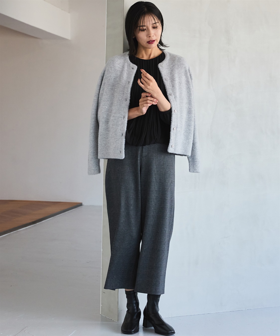 A/C DESIGN BY ALPHA CUBIC スパンコールニットカーディガン_sub_21