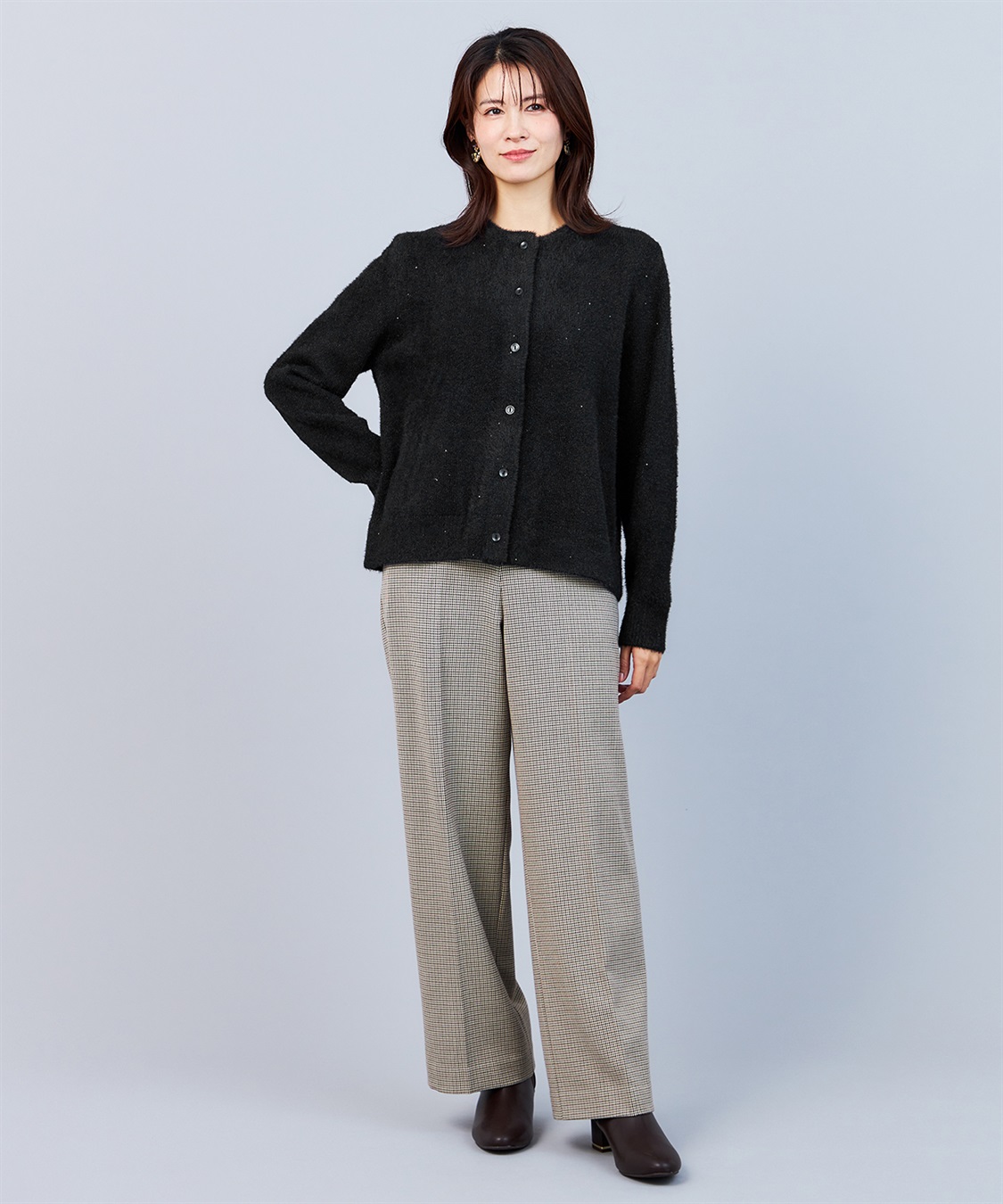 A/C DESIGN BY ALPHA CUBIC スパンコールニットカーディガン_sub_27