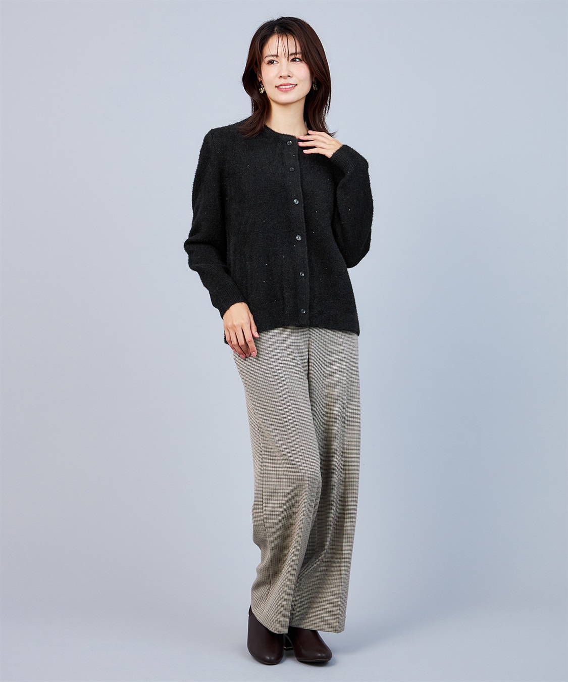 A/C DESIGN BY ALPHA CUBIC スパンコールニットカーディガン_sub_28