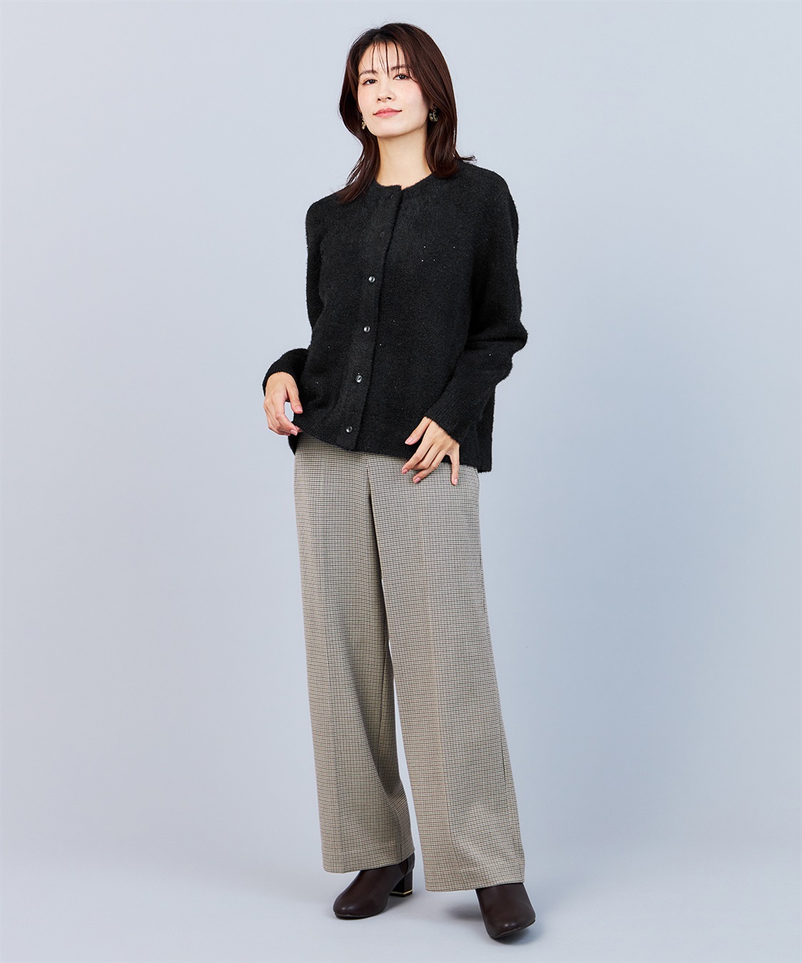 A/C DESIGN BY ALPHA CUBIC スパンコールニットカーディガン_sub_29