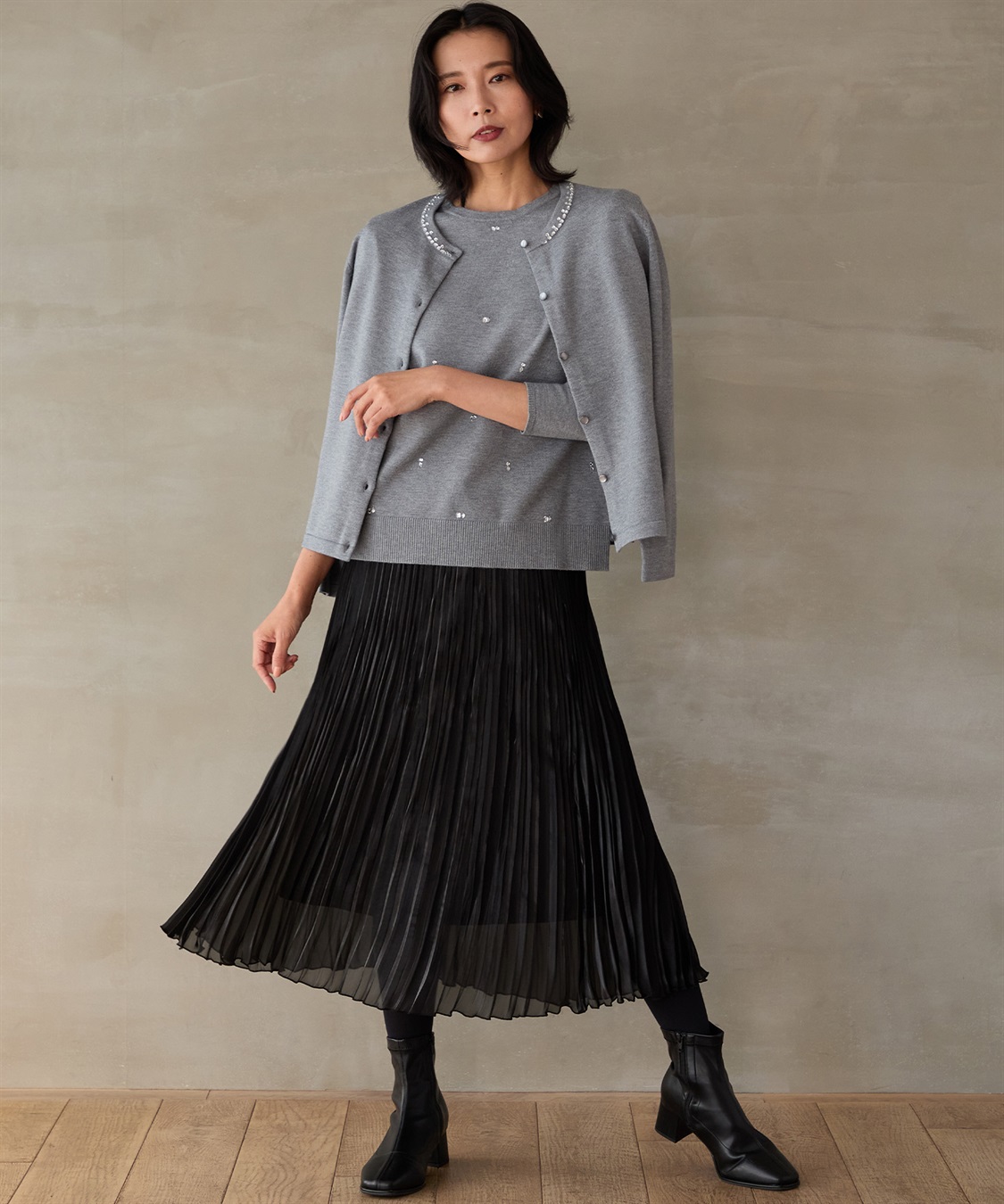 A/C DESIGN BY ALPHA CUBIC ビジューニットカーディガン_sub_11