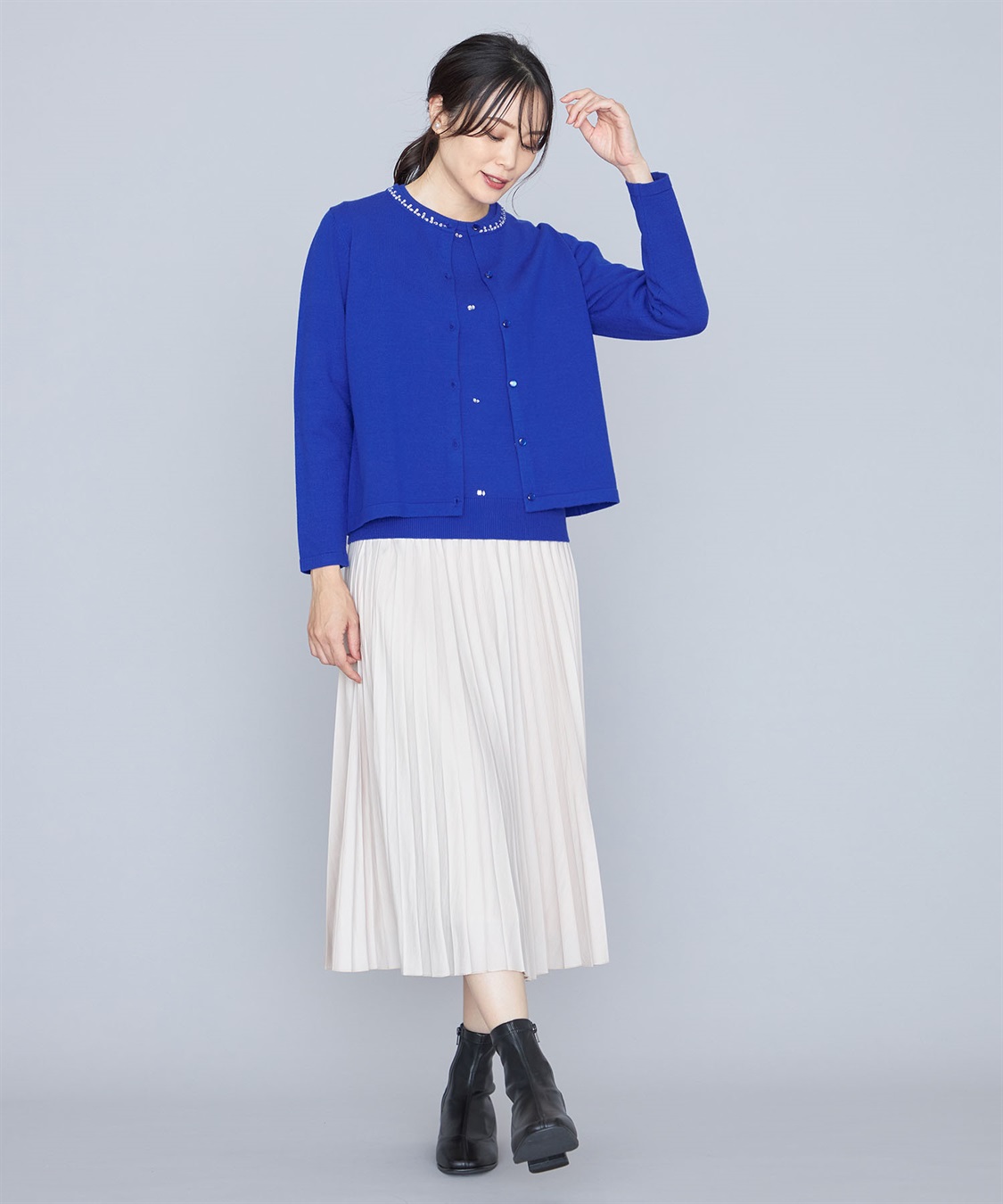 A/C DESIGN BY ALPHA CUBIC ビジューニットカーディガン_sub_15