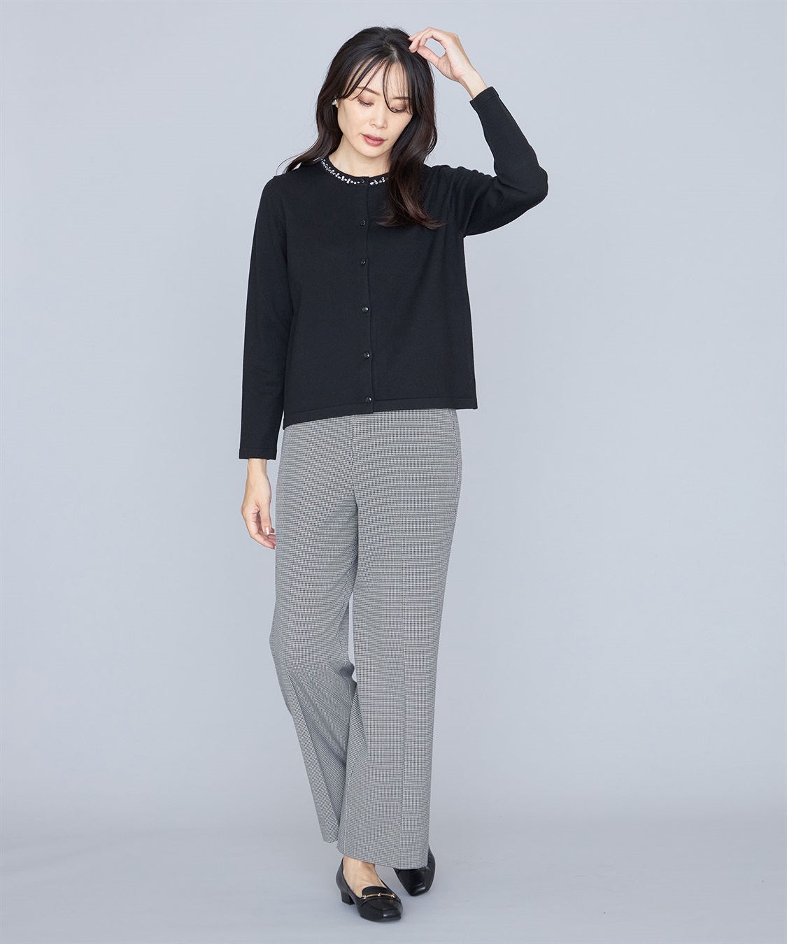 A/C DESIGN BY ALPHA CUBIC ビジューニットカーディガン_sub_18