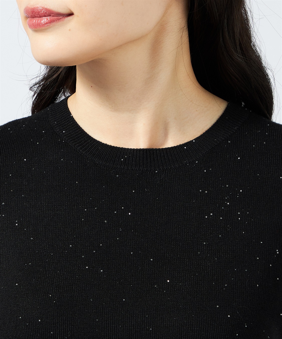 A/C DESIGN BY ALPHA CUBIC スパンコールニットプルオーバー_sub_3