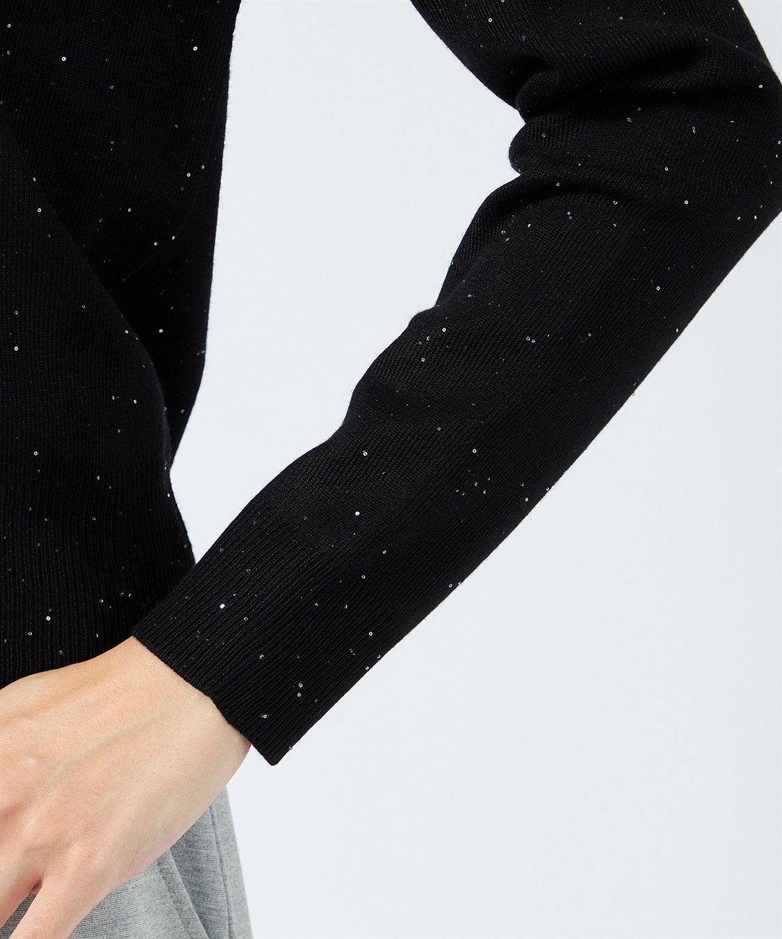 A/C DESIGN BY ALPHA CUBIC スパンコールニットプルオーバー_sub_4