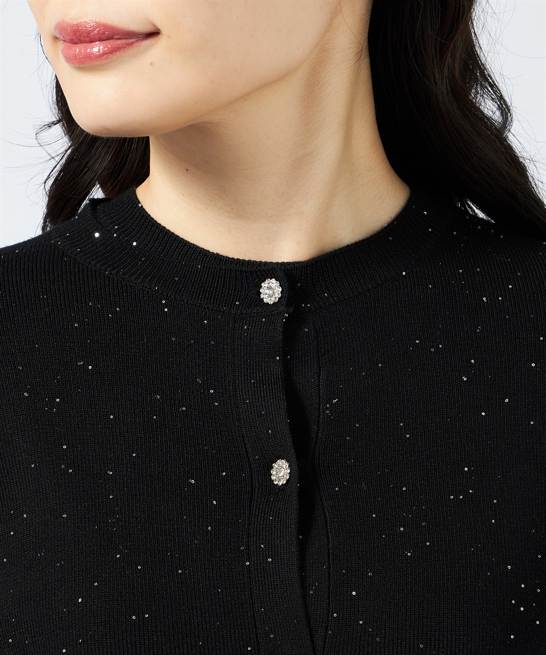 A/C DESIGN BY ALPHA CUBIC スパンコールニットカーディガン_sub_7