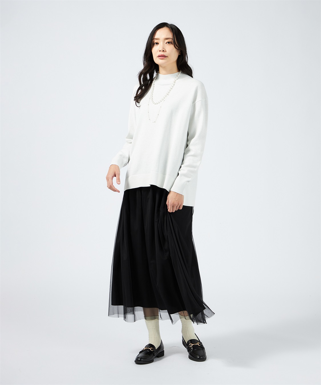 ラメニットプルオーバー A/C DESIGN BY ALPHA CUBIC｜クロス