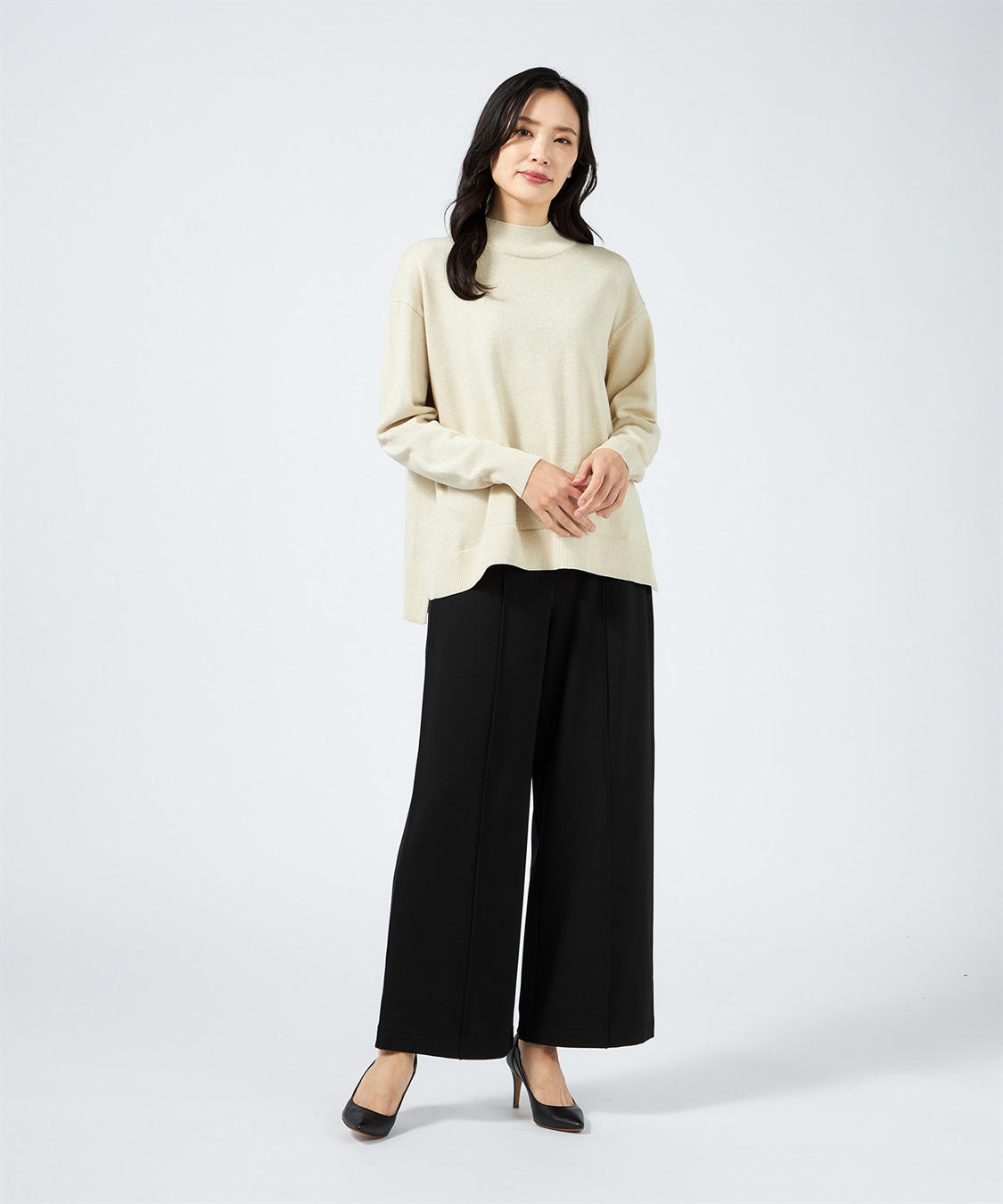 A/C DESIGN BY ALPHA CUBIC ラメニットプルオーバー_sub_15