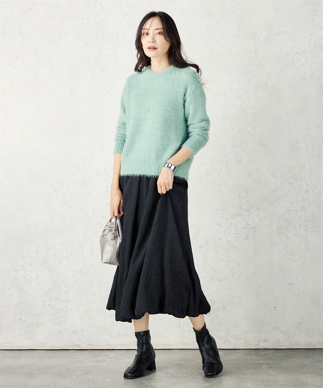 A/C DESIGN BY ALPHA CUBIC ラメフェザーニットプルオーバー_sub_15