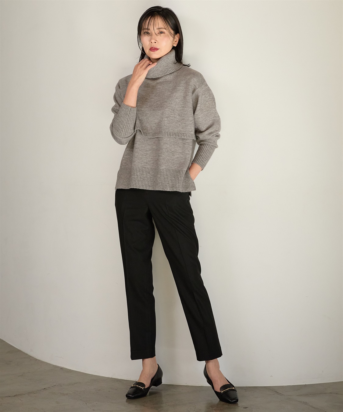 A/C DESIGN BY ALPHA CUBIC ニットアンサンブル_sub_24