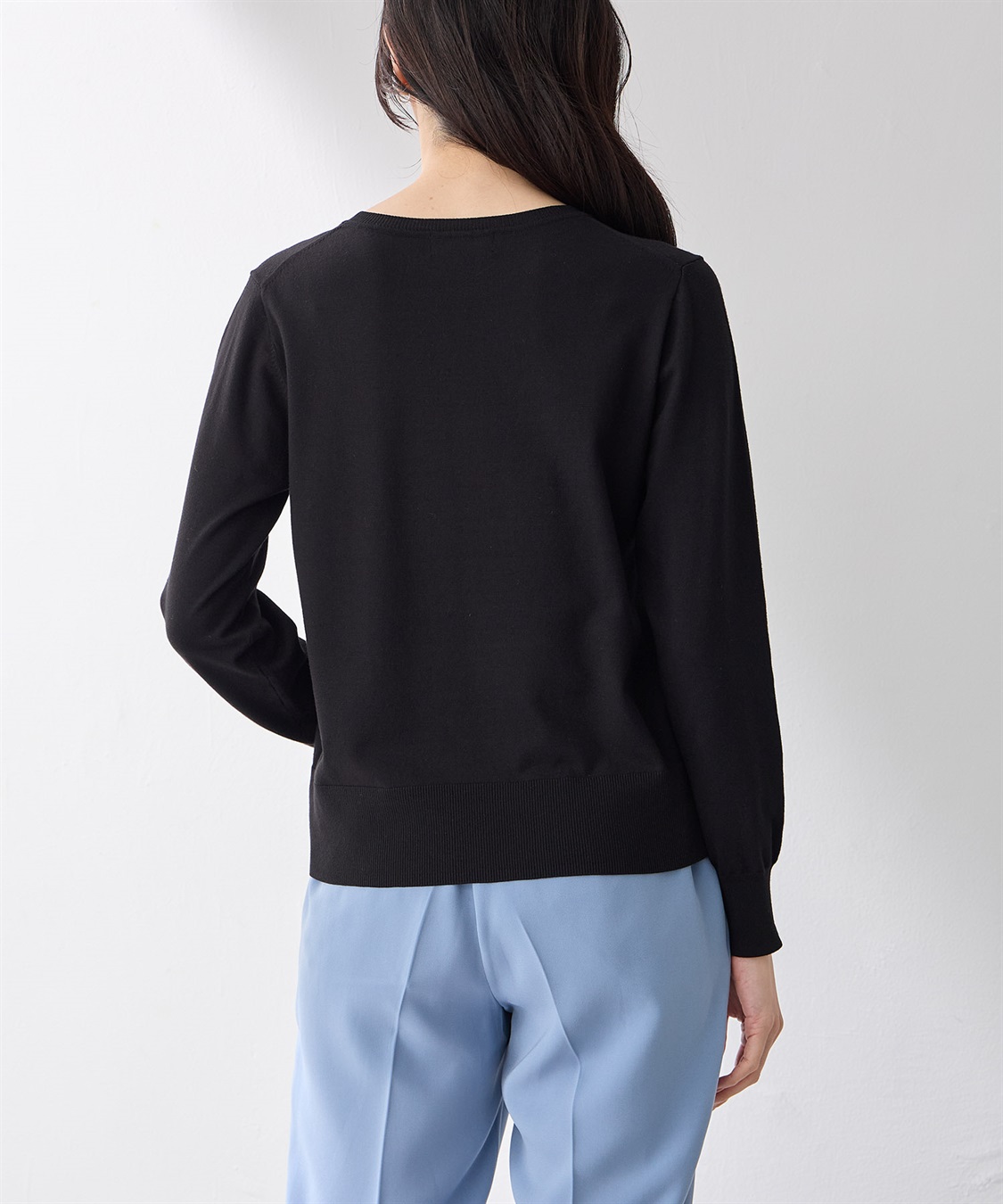 A/C DESIGN BY ALPHA CUBIC ボーダーニットプルオーバー【洗える】_sub_4