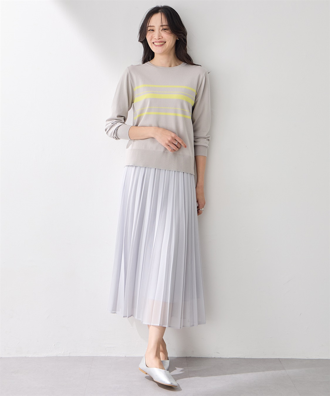 A/C DESIGN BY ALPHA CUBIC ボーダーニットプルオーバー【洗える】_sub_8