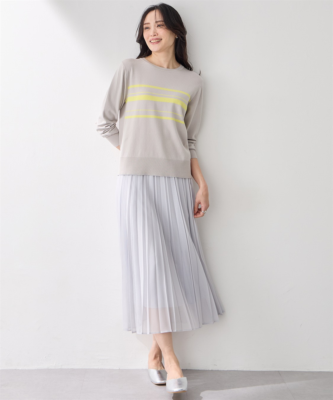 A/C DESIGN BY ALPHA CUBIC ボーダーニットプルオーバー【洗える】_sub_9