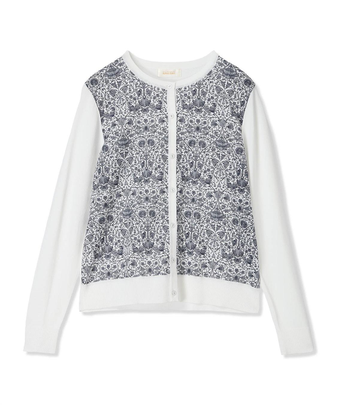 A/C DESIGN BY ALPHA CUBIC リバティ切替えカーディガン【手洗い可能】_sub_14