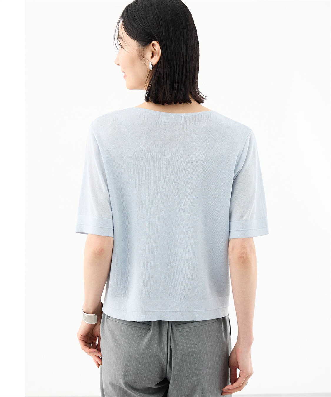 A/C DESIGN BY ALPHA CUBIC ラメサマーニットプルオーバー【洗える】_sub_12