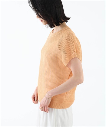 A/C DESIGN BY ALPHA CUBIC メッシュニットプルオーバー【手洗い可能】_subthumb_12