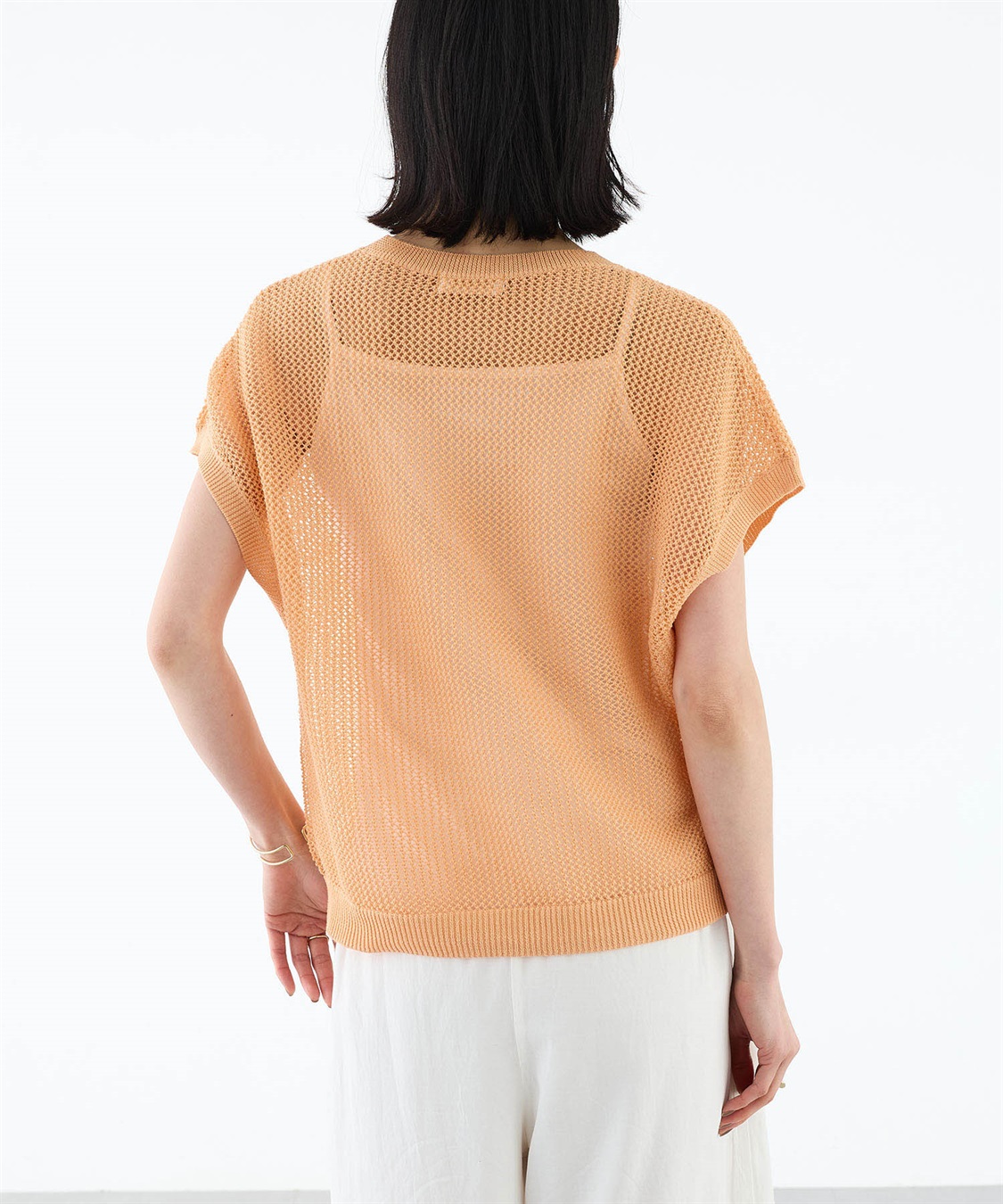 A/C DESIGN BY ALPHA CUBIC メッシュニットプルオーバー【手洗い可能】_sub_13