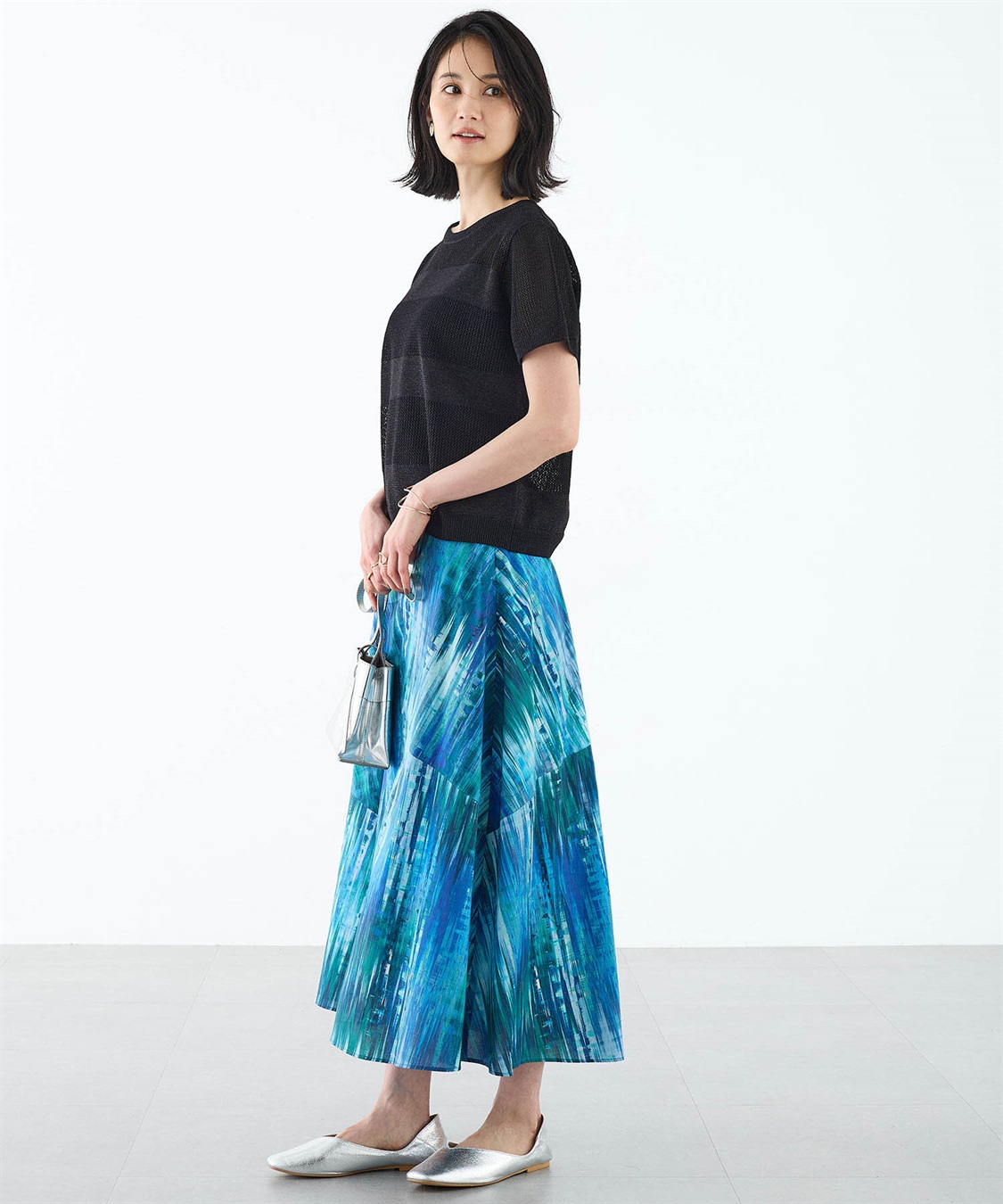 A/C DESIGN BY ALPHA CUBIC メッシュボーダープルオーバー【手洗い可能】_sub_3