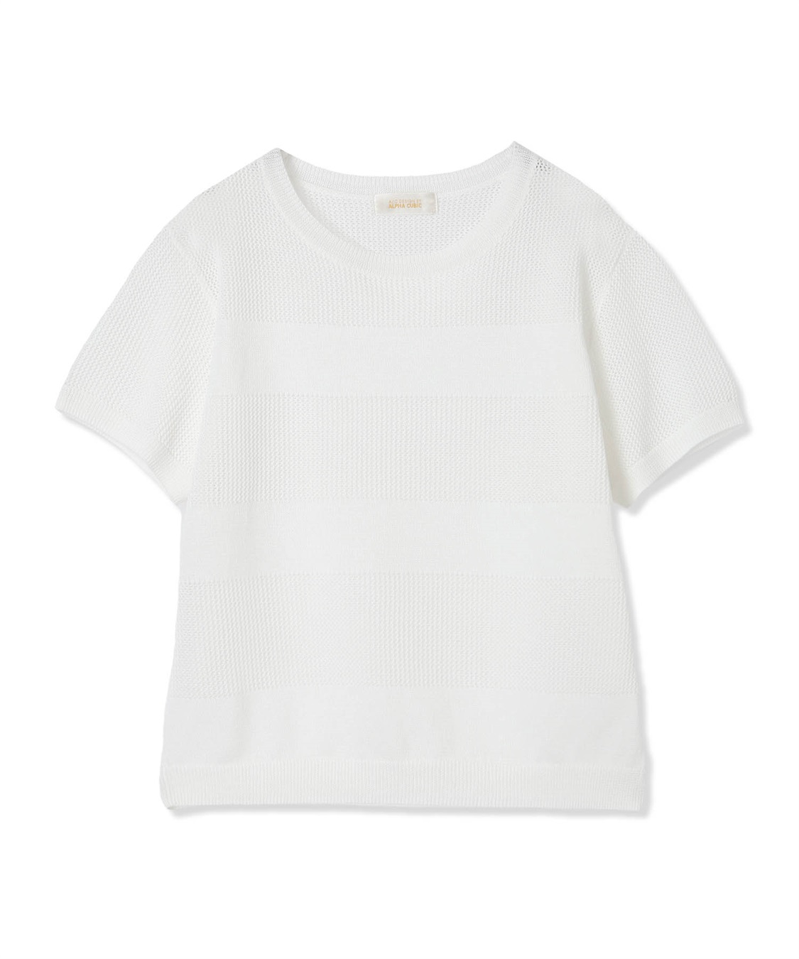 A/C DESIGN BY ALPHA CUBIC メッシュボーダープルオーバー【手洗い可能】_sub_12