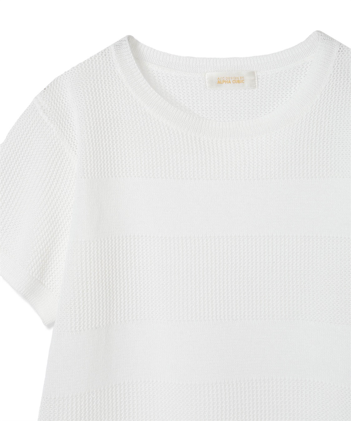 A/C DESIGN BY ALPHA CUBIC メッシュボーダープルオーバー【手洗い可能】_sub_14