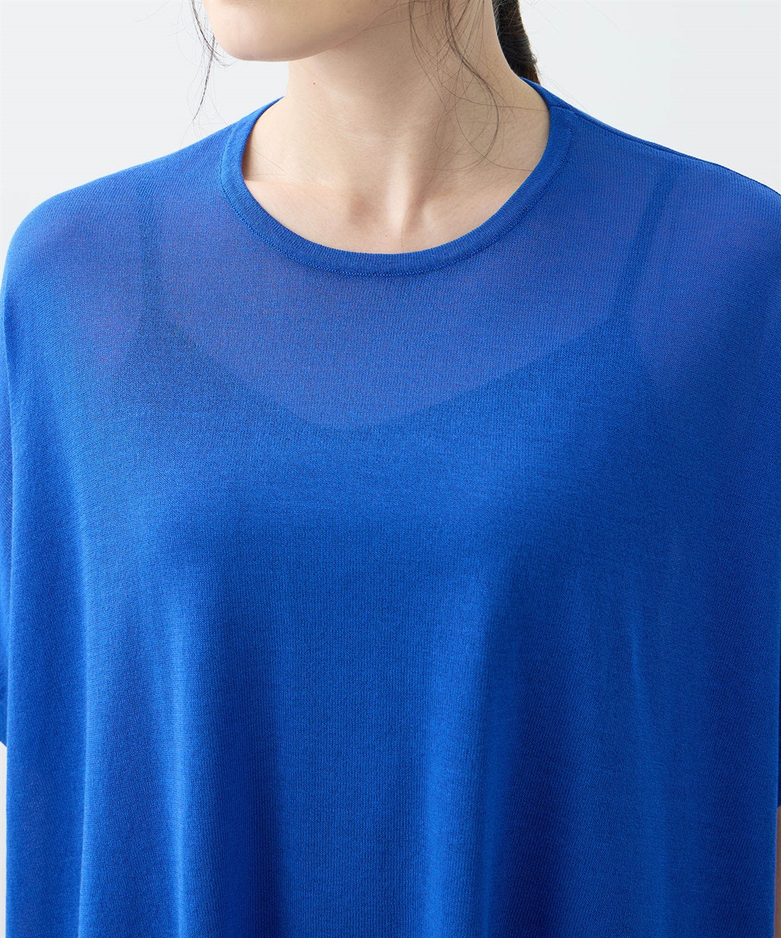 A/C DESIGN BY ALPHA CUBIC 裾透かし編みサマーニットプルオーバー【接触冷感・洗える】_sub_17