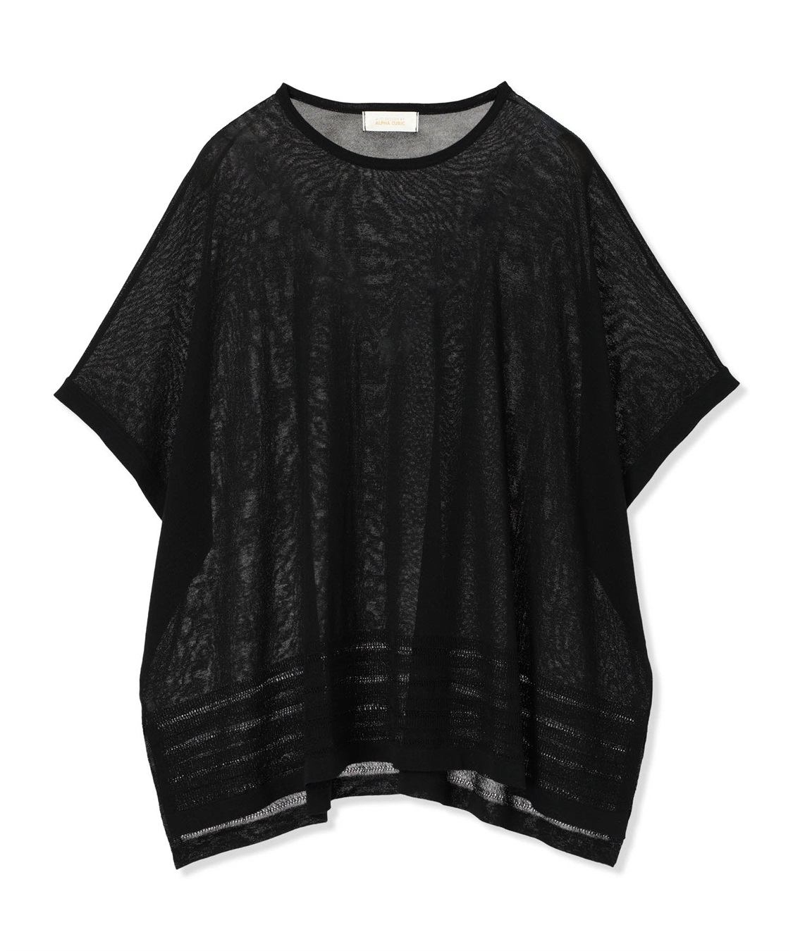 A/C DESIGN BY ALPHA CUBIC 裾透かし編みサマーニットプルオーバー【接触冷感・洗える】_sub_21