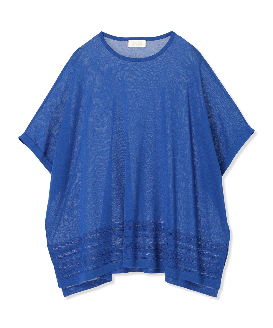 A/C DESIGN BY ALPHA CUBIC 裾透かし編みサマーニットプルオーバー【接触冷感・洗える】_sub_22