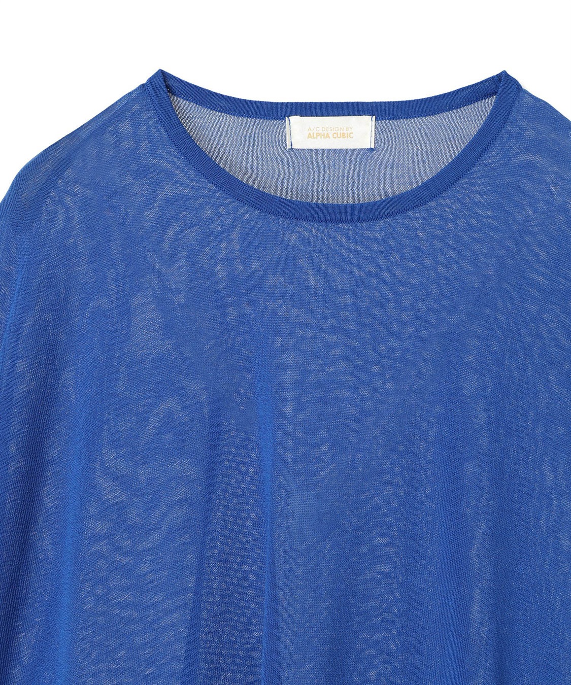 A/C DESIGN BY ALPHA CUBIC 裾透かし編みサマーニットプルオーバー【接触冷感・洗える】_sub_24