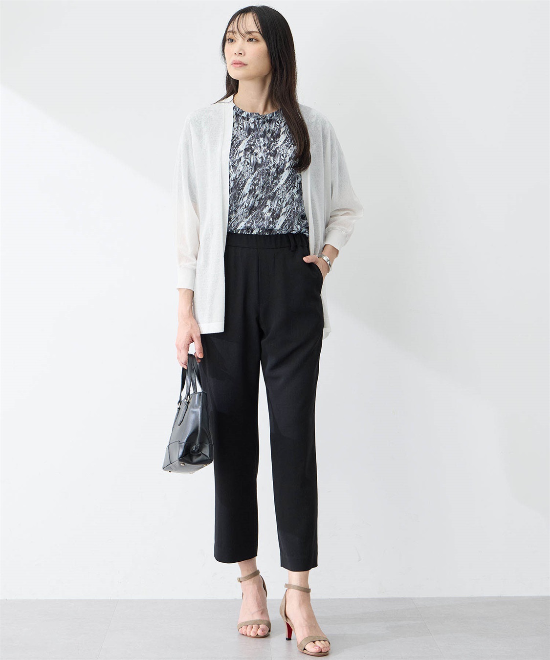 A/C DESIGN BY ALPHA CUBIC ドルマンサマーニットカーディガン【接触冷感・洗える】_sub_9