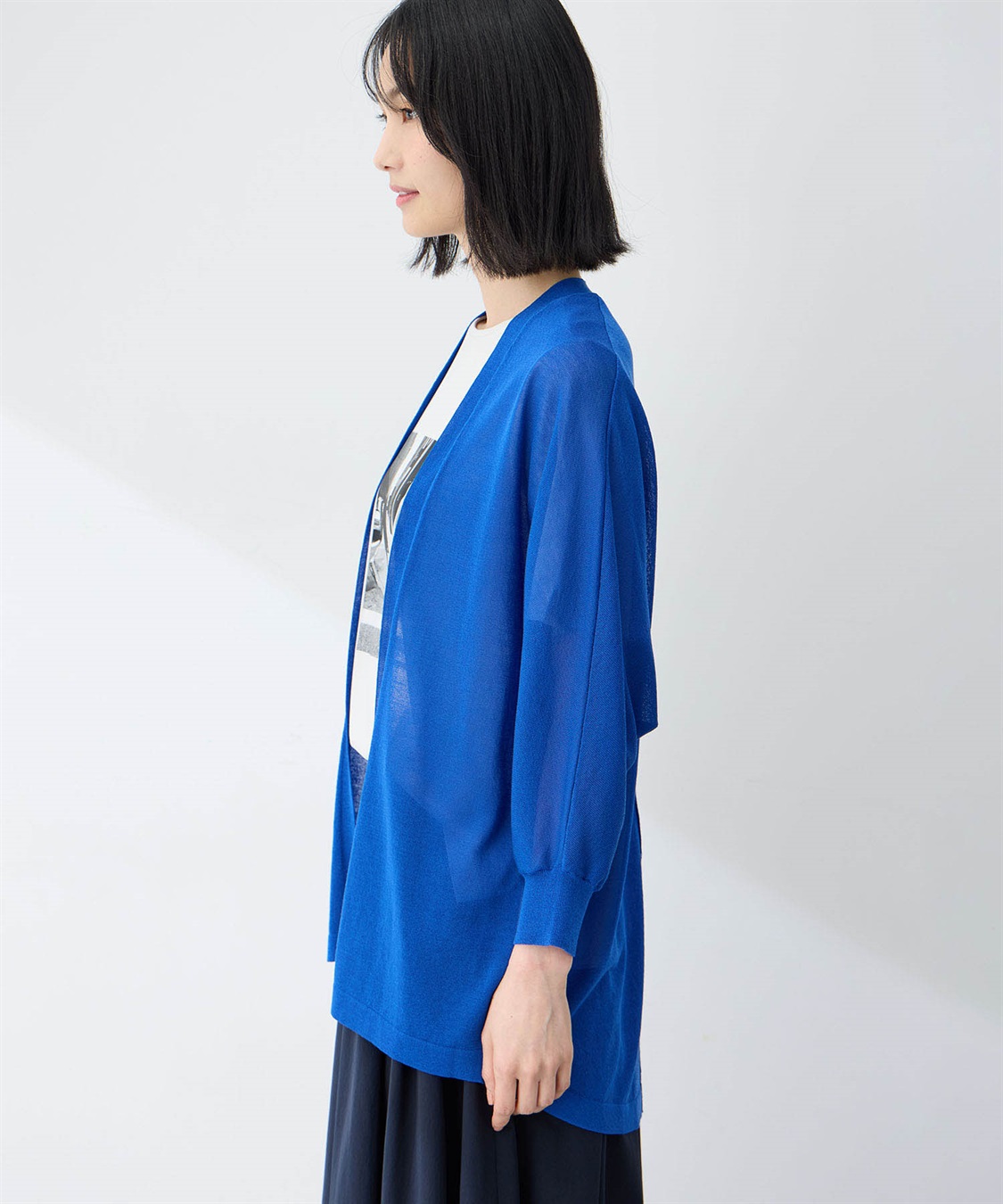 A/C DESIGN BY ALPHA CUBIC ドルマンサマーニットカーディガン【接触冷感・洗える】_sub_14